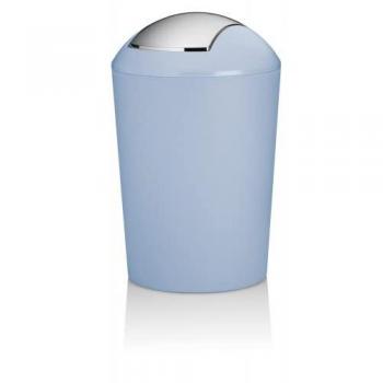 Kela Marta Schwingdeckeleimer Frostblau 5L Kunststoff 29cm hoch, 19.5cm Durchmesser