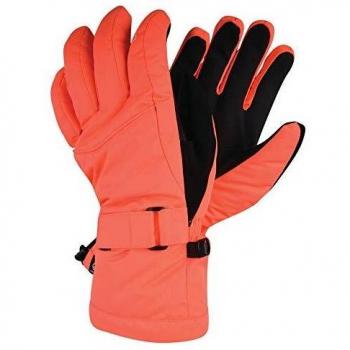 Dare 2b Damen Rutschfester, Atmungsaktiver Padded Handschuh für Skifahren & Snowboarden – Fiery Coral, XS