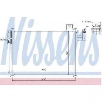 Nissens 94766 Air Conditioning Heat Exchanger