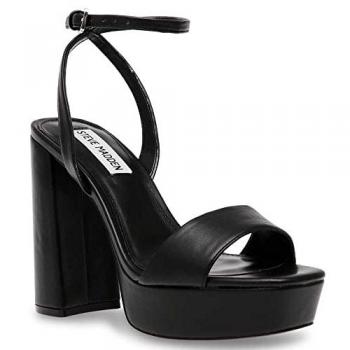 Tacón Negro Piel 39 – Steve Madden Fiesta