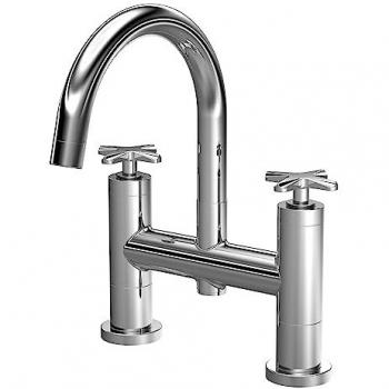 Nuie Aztec Pillar Mounted Bath Filler Tap