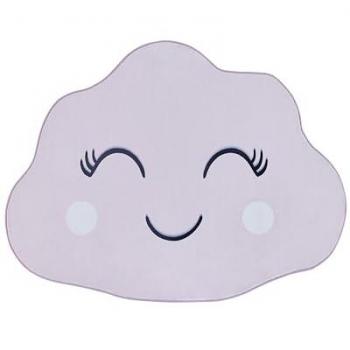 Pink Cumulus Cloud Print Rug for Kids 90 x 120 cm