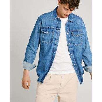 Camisa de hombre azul