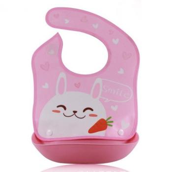 Bavoir Mignon en Silicone pour Bébé
