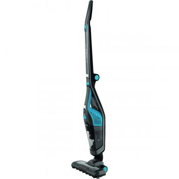 Aspirateur Balai ECG VT 7220 Sans Fil avec Sac 0.6L, Roues en Caoutchouc, Filtre Lavable et Lumière LED Noire