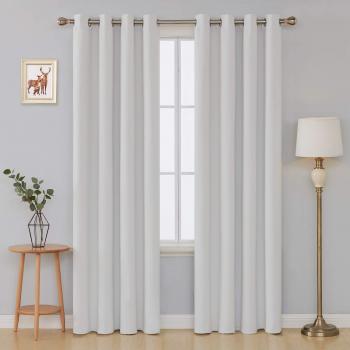 Deconovo Tende Isolanti 4 Pannelli 140x240 CM Grigio Perla