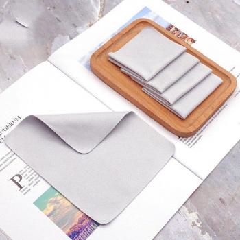 5Pcs Gray Cleaning Cloths for Sunglasses and Cameras
