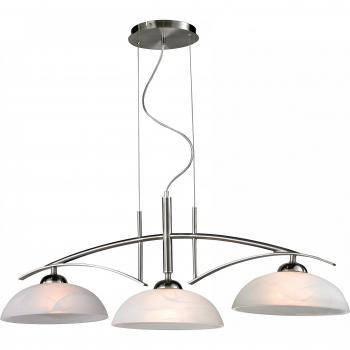ESTO 70001‑3 VENEZIA Hängeleuchte aus gebürstem Stahl – 3 × 60 W, E27