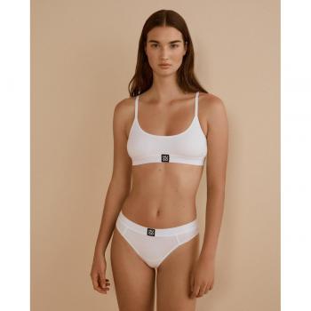 Sujetador HUGO Bralette Rib en Blanco