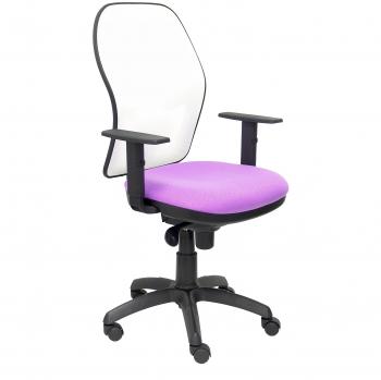 Silla Jorquera malla blanca asiento bali lila PIQUERAS Y