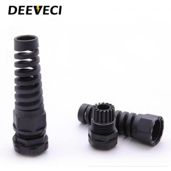 5PCS IP68 M12 Waterproof Cable Seal Sleeve Connector PG7 PG9 PG11 3-6mm Anti-Bending