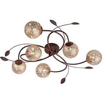 Plafoniera Paul Neuhaus Greta 6 luci floreale