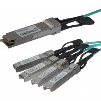 StarTech.com 15m QSFP+ Active Optical Breakout Cable for Cisco