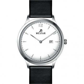 Orologio da polso Westar, pelle, quadrante bianco, quarzo 50217STN101