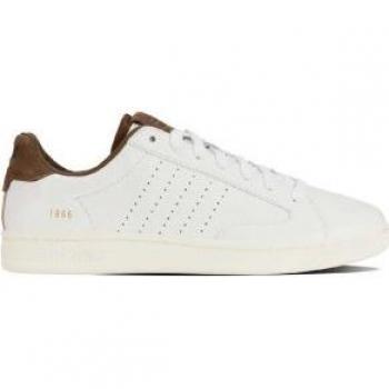 Sneaker K-Swiss Lozan Klub in Pelle Bianco / Teak / Bianco Neve EU 43