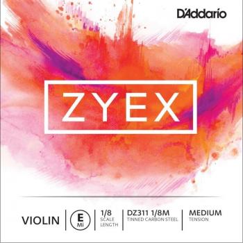 DZ311 1/8M – Corde à tirage moyen La pour violon (D'Addario/Zyex)