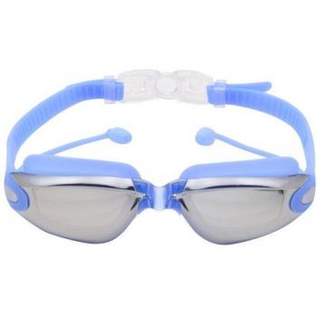Lunettes de natation haute définition avec bouchons d'oreilles en gel de silice pour adultes