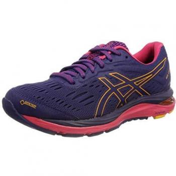 ASICS Gel-Cumulus 20 G-TX, Chaussures de Course Femme, Multicolore (Indigo Blue/Amber 400), 37.5 EU