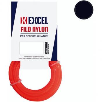 Filo tagliaerba arancio tondo in nylon Ø 3,5 mm matassa di 15 metri