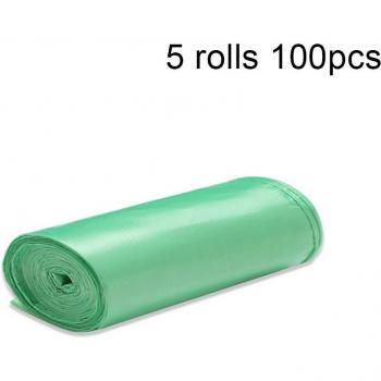 100 Stück/5 Rollen Einweg-Müllsäcke für Küchenabfälle