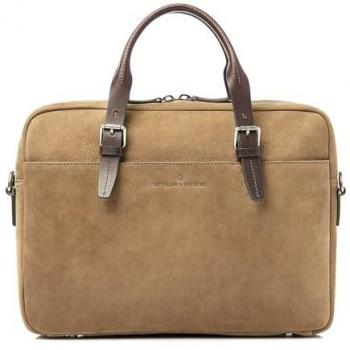 Set di borsa portadocumenti Castelijn & Beerens marrone scuro, doppio scomparto