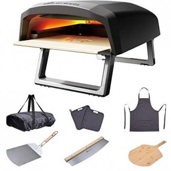 Horno Compacto MasterPro con Delantal, Cortador, Paleta y Tabla de Cortar