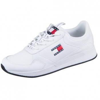 Tommy Jeans Keilsneaker »TOMMY JEANS FLEXI RUNNER«, Freizeitschuh, Halbschuh, Schnürschuh mit seitlicher Logoflagge