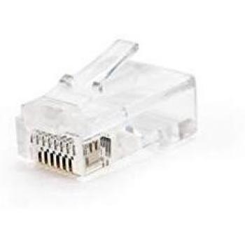 RJ45 Connector Category 5 UTP NANOCABLE 10.21.0101 Gray (Pack of 10)