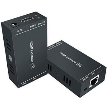 Extendeur HDMI GHT RJ45 sur Ethernet 1080P @ 60Hz, sur un seul câble Cat5e / Cat6 / Cat7, transmission HD non compressée jusqu'à 50 mètres