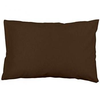 Taie d'oreiller unie taupe 50x75 cm 57 fils