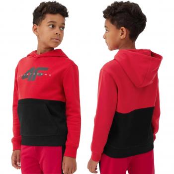 Felpa con Cappuccio 4F per Bambini Rossa 4FJAW23TSWSM628-62S Taglia 134