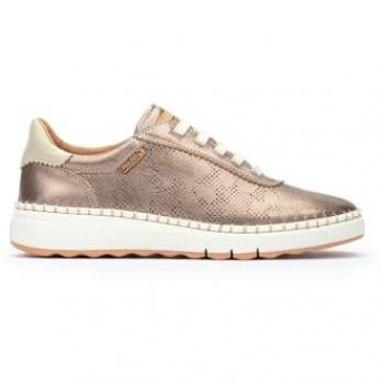 Pikolinos Calzado Casual Mujer 41 (Plata) – Zapatillas de Piel y Elásticos