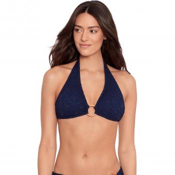 Sujetador bikini crochet azul oscuro Lauren Ralph Lauren