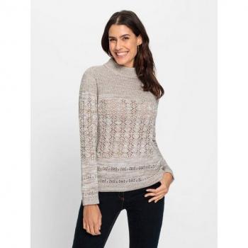 Ajourdesign Pullover in Größe 50