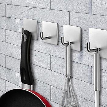 Stainless Steel Pan Hanger Tower Hooks – 4 Piece