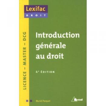 Introduction générale au droit : licence, master