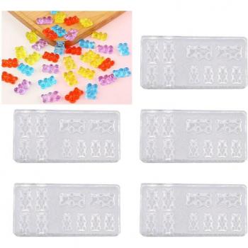 5-Piece Gummy Bear Nail Art Silicone Set