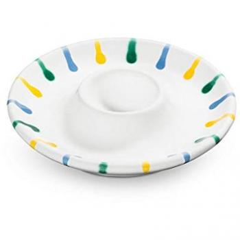 Gmundner Keramik Ostergeschirr Becher Buntgeflammt 12 cm