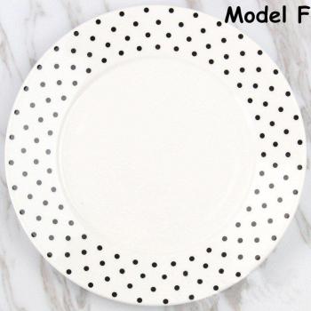 Flat Ceramic Salad Dish – Black