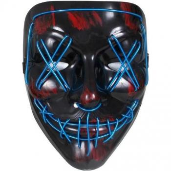 Masque The Purge avec LED pour Déguisement