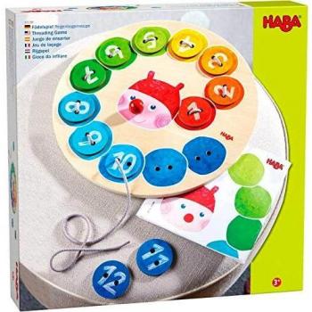 Jeu de Laçage à Motifs Arc‑En‑Ciel