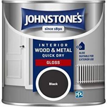 Johnstone's Quick Dry Gloss Black 0.25L