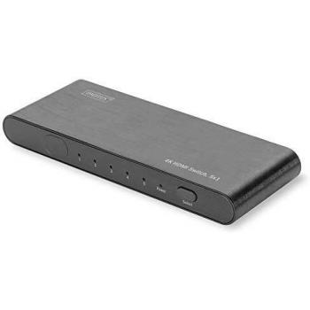 Switch HDMI 4K 2.0 5x1 UHD 4K2K/60Hz Full 3D boîtier aluminium noir