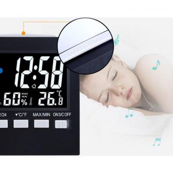 Perpetual Calendar Clock with LED Display, Backlight, and Temperature/Humidity