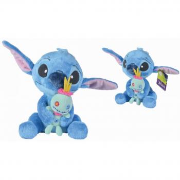 Peluche Stitch avec son ami Scrump 35 cm