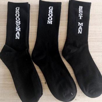 Chaussettes de père, 8 paires, noir
