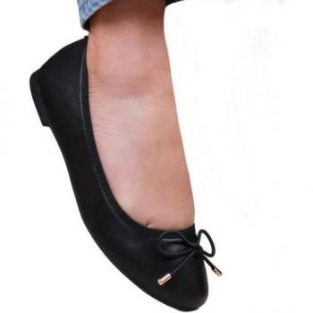 Bexley Calzature Slip-On Piatte Nere, Donna 8 UK