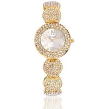 Orologio Sousou S6097 Donna Quarzo Cuore Brillantini Dorati