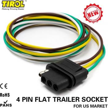 Cable de Remolque Plano 4 Vías TIROL Extensión