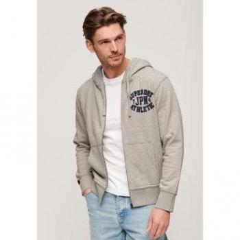 Marl S Felpa Vintage Zip Light Grey Superdry